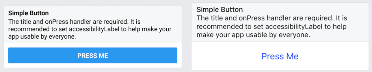 Prosty przycisk na Androidzie i iOS